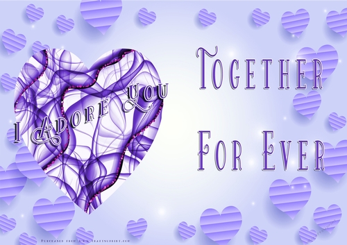 No Cut Just Print Valentines Day Card