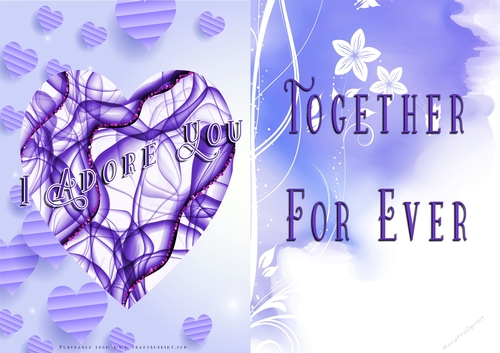 No Cut Just Print Valentines Day Card