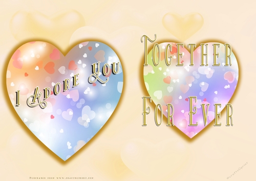 No Cut Just Print Valentines Day Card