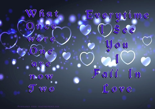 No Cut Just Print Valentines Day Card