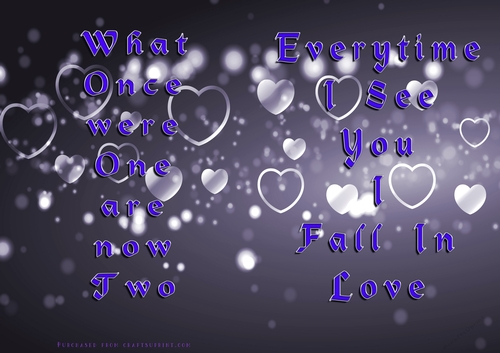 No Cut Just Print Valentines Day Card