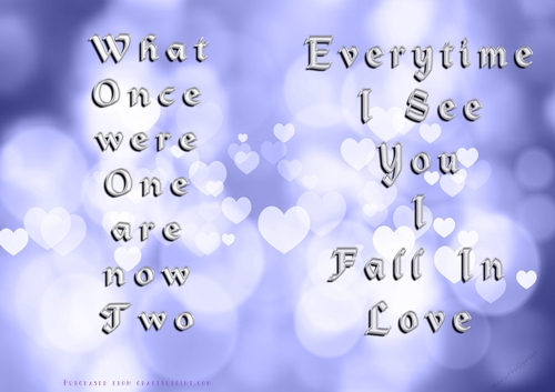 No Cut Just Print Valentines Day Card