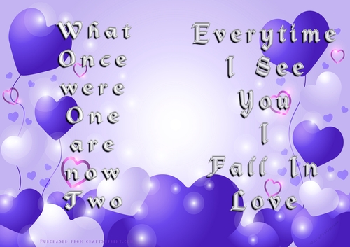 No Cut Just Print Valentines Day Card