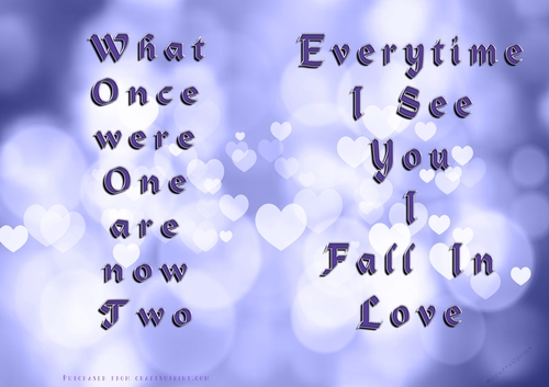No Cut Just Print Valentines Day Card