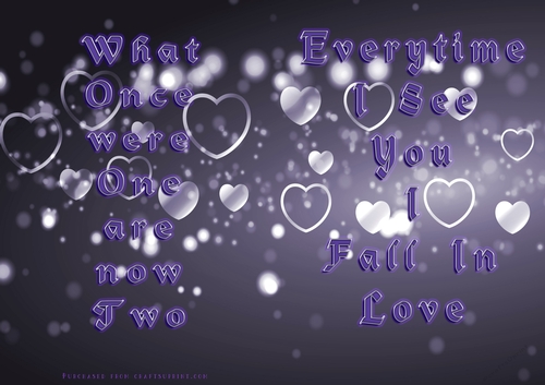 No Cut Just Print Valentines Day Card