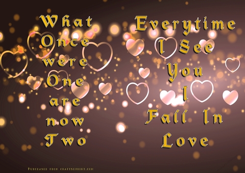 No Cut Just Print Valentines Day Card