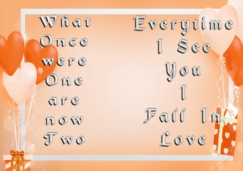 No Cut Just Print Valentines Day Card