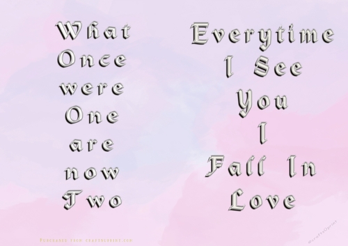No Cut Just Print Valentines Day Card