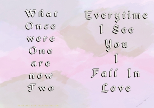 No Cut Just Print Valentines Day Card
