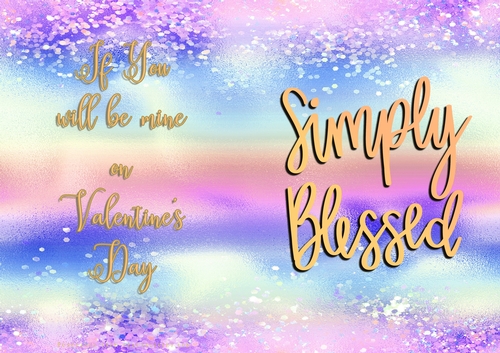 No Cut Just Print Valentines Day Card