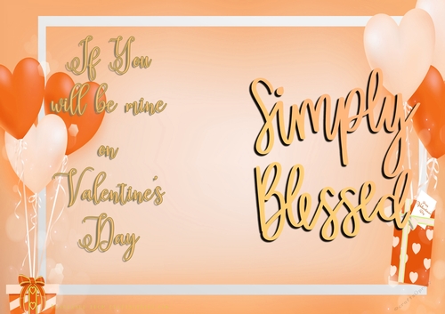 No Cut Just Print Valentines Day Card