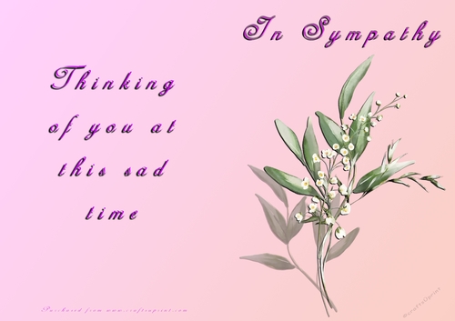 No Cut Just Print Sympathy Card