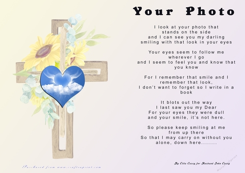 No Cut Just Print Sympathy Card