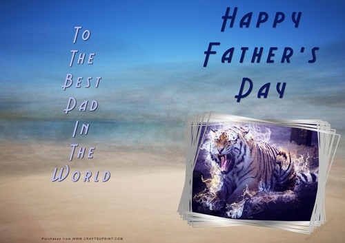 No Cut Just Print Fathers Day Cards