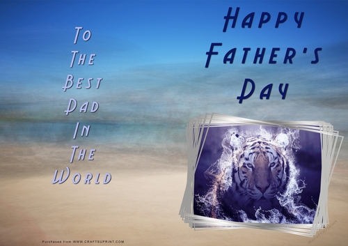 No Cut Just Print Fathers Day Cards