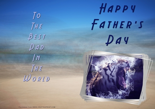 No Cut Just Print Fathers Day Cards