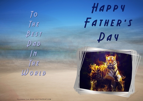 No Cut Just Print Fathers Day Cards