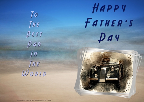 No Cut Just Print Fathers Day Cards