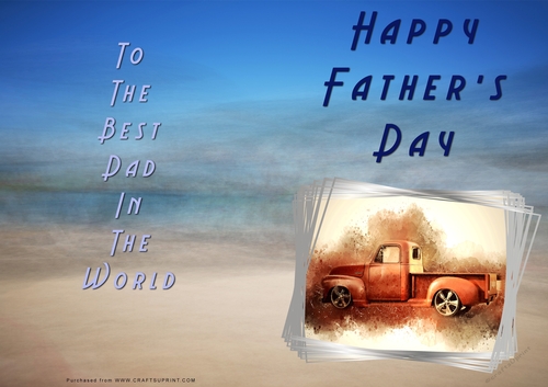No Cut Just Print Fathers Day Cards