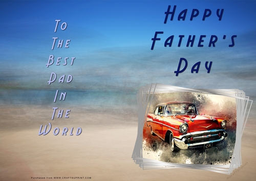 No Cut Just Print Fathers Day Cards