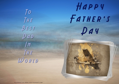 No Cut Just Print Fathers Day Cards