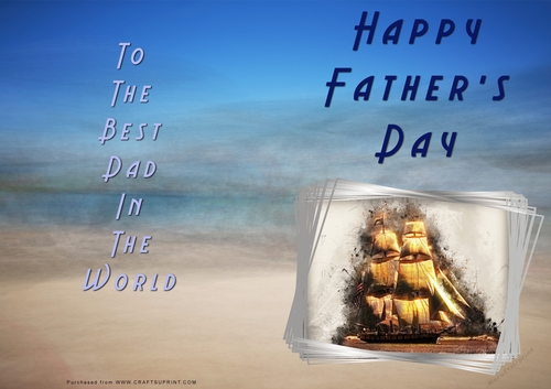 No Cut Just Print Fathers Day Cards
