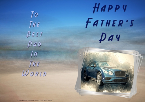 No Cut Just Print Fathers Day Cards