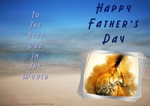 No Cut Just Print Fathers Day Cards