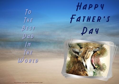 No Cut Just Print Fathers Day Cards