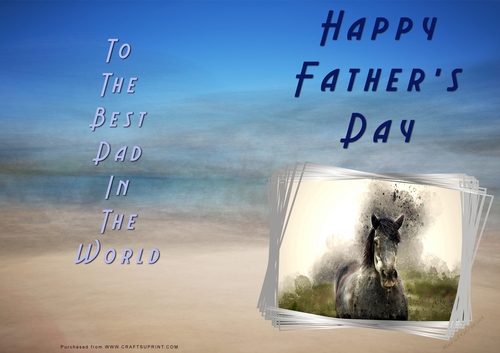 No Cut Just Print Fathers Day Cards