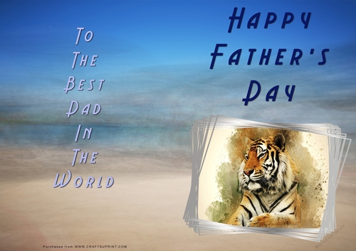 No Cut Just Print Fathers Day Cards
