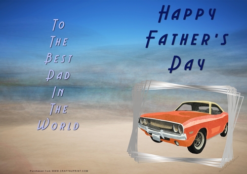 No Cut Just Print Fathers Day Cards