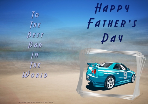 No Cut Just Print Fathers Day Cards