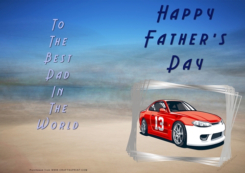 No Cut Just Print Fathers Day Cards