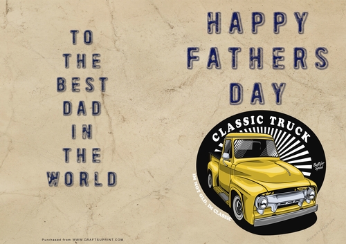 No Cut Just Print Fathers Day Cards