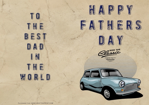 No Cut Just Print Fathers Day Cards