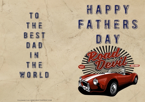 No Cut Just Print Fathers Day Cards