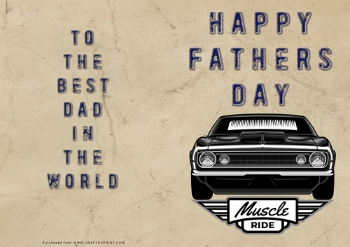 No Cut Just Print Fathers Day Cards
