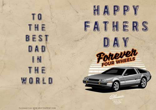 No Cut Just Print Fathers Day Cards