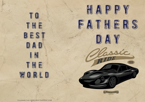 No Cut Just Print Fathers Day Cards