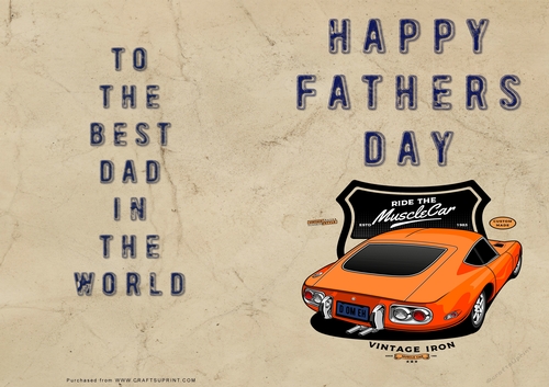 No Cut Just Print Fathers Day Cards