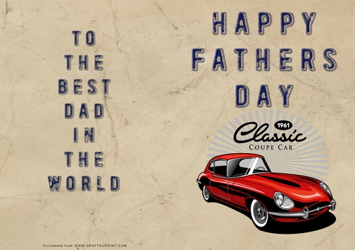 No Cut Just Print Fathers Day Cards