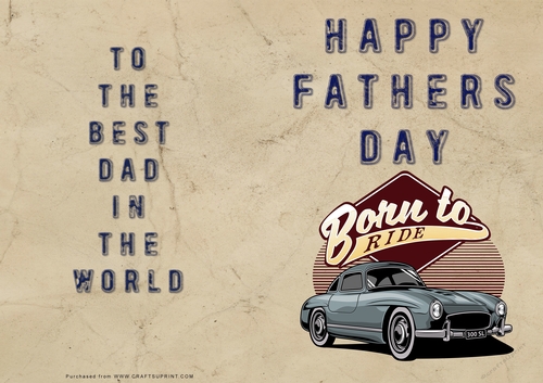 No Cut Just Print Fathers Day Cards
