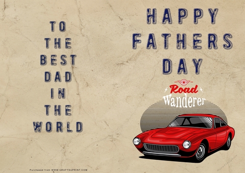 No Cut Just Print Fathers Day Cards