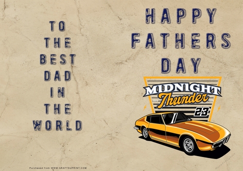 No Cut Just Print Fathers Day Cards
