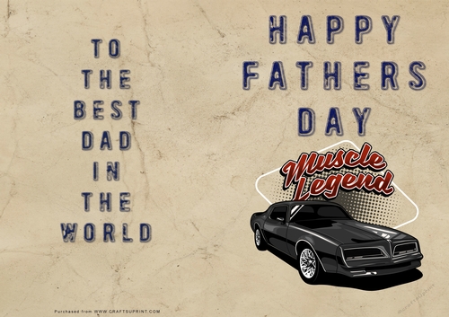 No Cut Just Print Fathers Day Cards