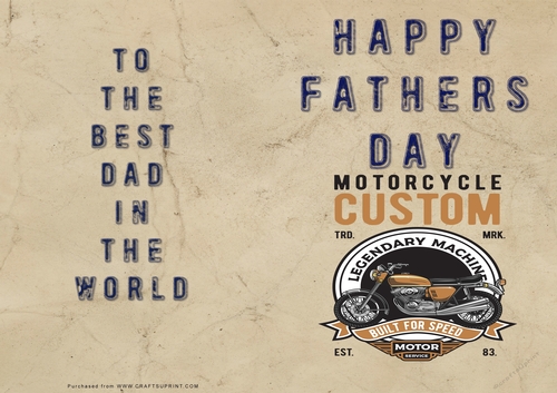 No Cut Just Print Fathers Day Cards