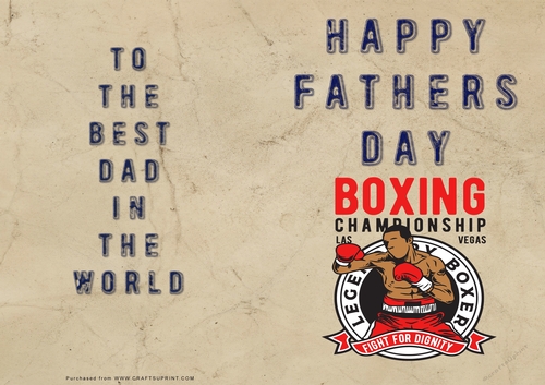 No Cut Just Print Fathers Day Cards
