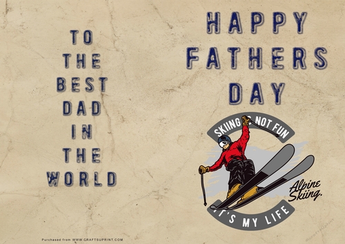 No Cut Just Print Fathers Day Cards