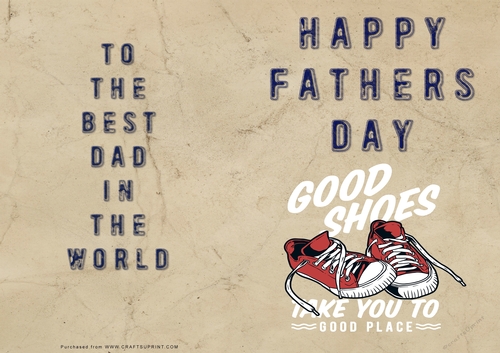 No Cut Just Print Fathers Day Cards